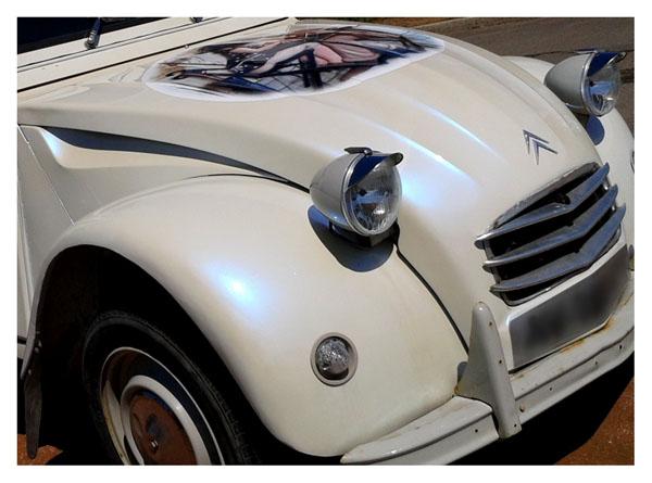 La Belle époque 2cv fourgonnette nacrée