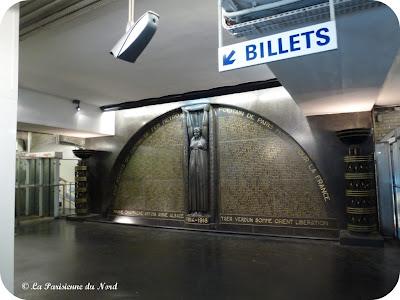 Le Monument aux Morts de la station Richelieu-Drouot