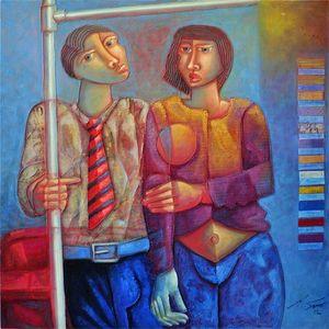 Peinture : Adélio Sarro, l’art et la manière de voir par le toucher Trilhos Urbanos