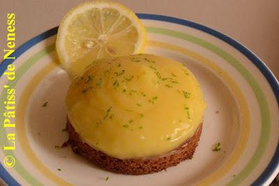 Tartelette citron sur sablé breton