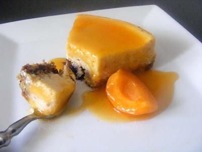 Cheesecake Abricot Vanille sur base de muesli