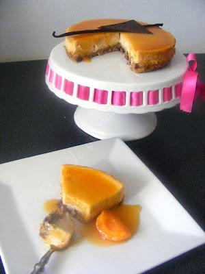 Cheesecake Abricot Vanille sur base de muesli