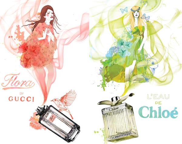 illustrations-parfums illustrations de parfums