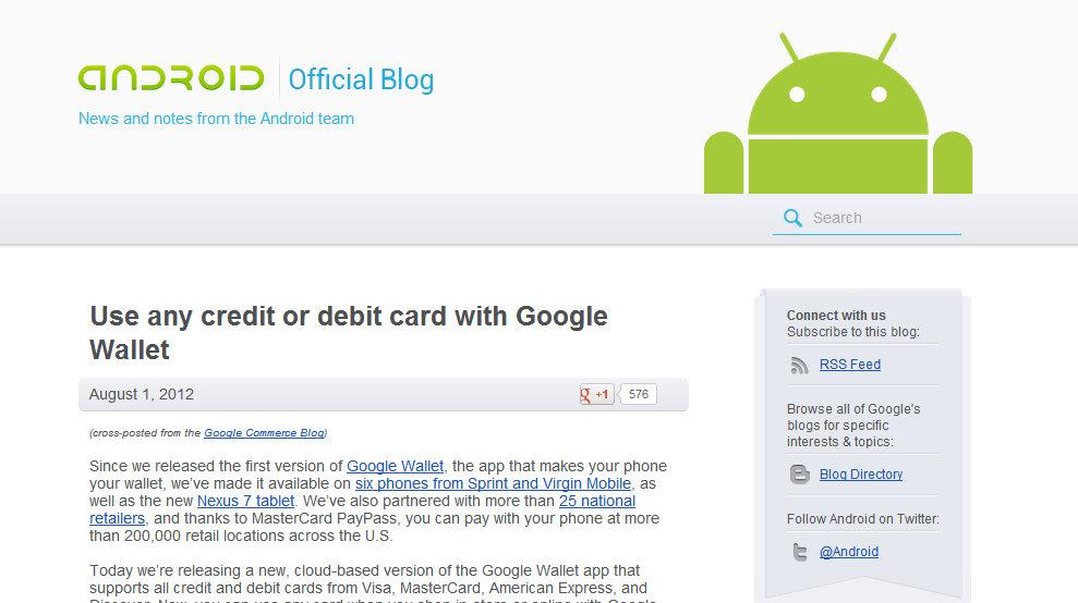 Google lance le blog Android officiel