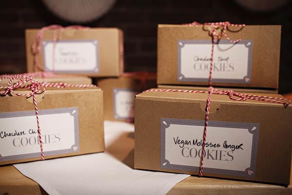 boites-a-cookies Une décoration de mariage chic et décontractée
