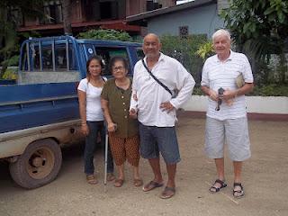 Avec Martial à Ban Sikhai et à Vientiane au Laos