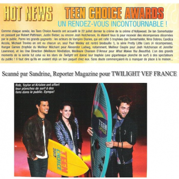 Breaking Dawn part 2 dans ONE Magazine Breaking Dawn part 2 dans ONE Magazine