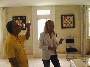 Dany Rolland nous reçoit au Bon Pasteur : le Château Fontenil ( Fronsac) (fin) Le bon Pasteur+ Cos Labory 2003 038