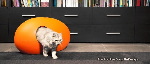 Poo Poo Pee Do, la litière pour chats par SinDesign