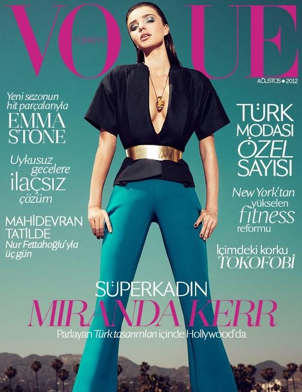 Covers of the Week miranda cover Miranda Kerr Graces the August 2012 Cover of Vogue Turkey