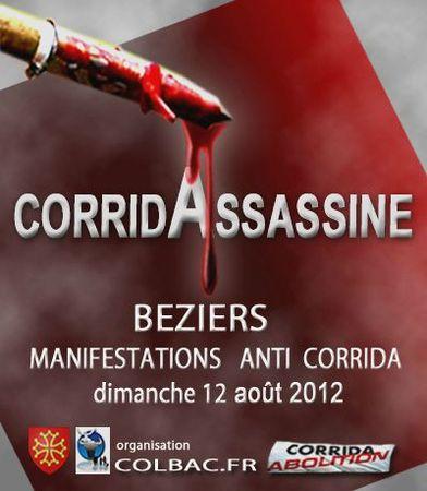 Béziers : manifestations anti corrida colbac-anti-corrida-manifestation-2012