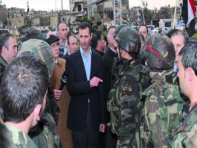 Bachar Al-Assad et ses vaillants soldats 