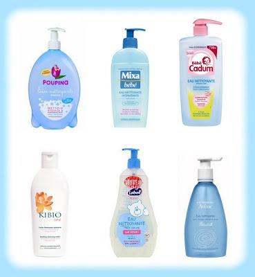 Test comparatif : Eaux nettoyantes pour bébé Test comparatif : Eaux nettoyantes pour bébé
