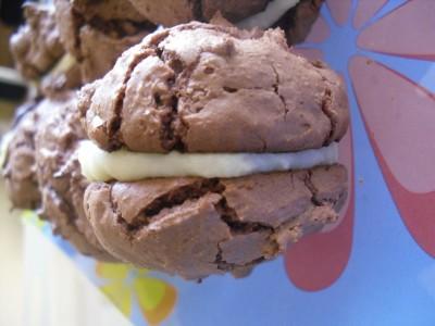 Whoopies chocolat et fromage frais