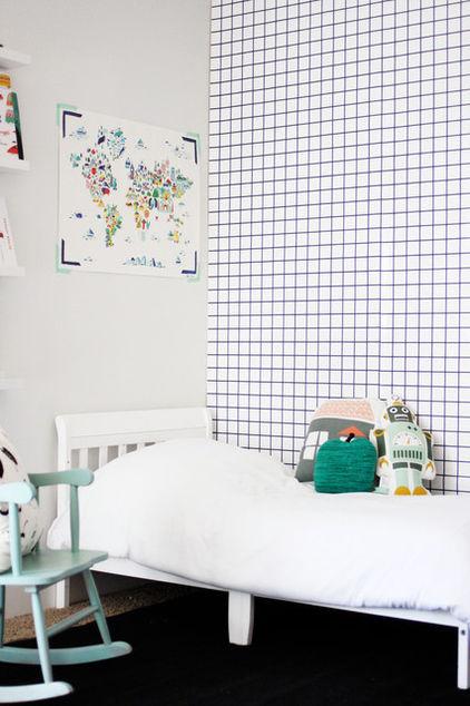 Visite déco : black & white chez A Merry Mishap | decocrush.fr Graphisme en noir et blanc chez A Merry Mishap