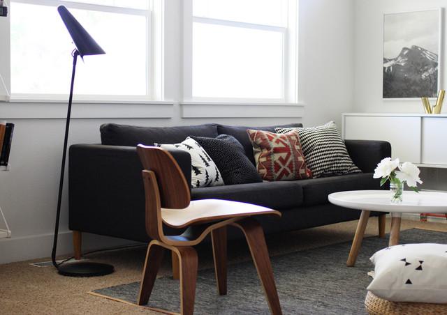 Visite déco : black & white chez A Merry Mishap | decocrush.fr Graphisme en noir et blanc chez A Merry Mishap