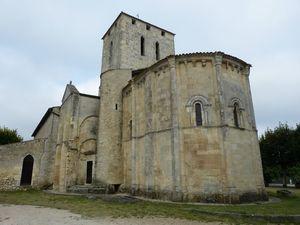 Au coeur du Médoc, le beau village de Moulis ... et son église romane. de Malagar à Solferino 1 049