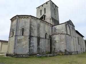 Au coeur du Médoc, le beau village de Moulis ... et son église romane. de Malagar à Solferino 1 047
