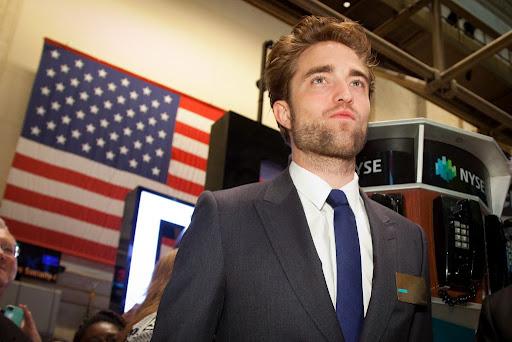 Robert Pattinson à La Bourse de New York