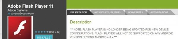 C’est terminé pour Adobe Flash Player sur Android !