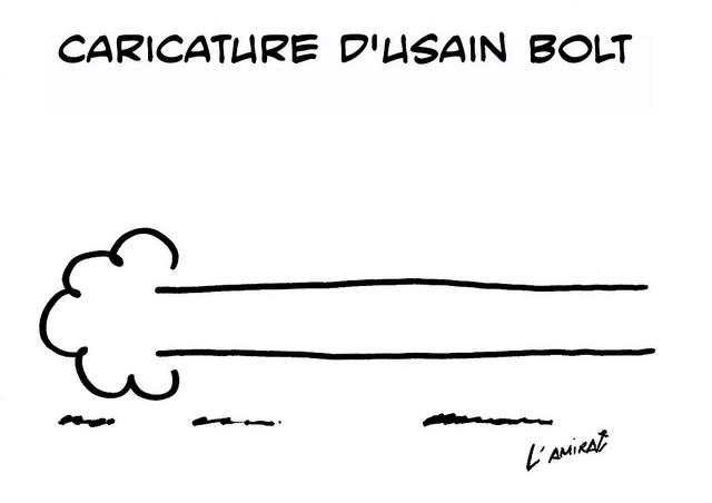Caricature Usain Bolt Le dégivrage de la semaine : Finies les vacances.