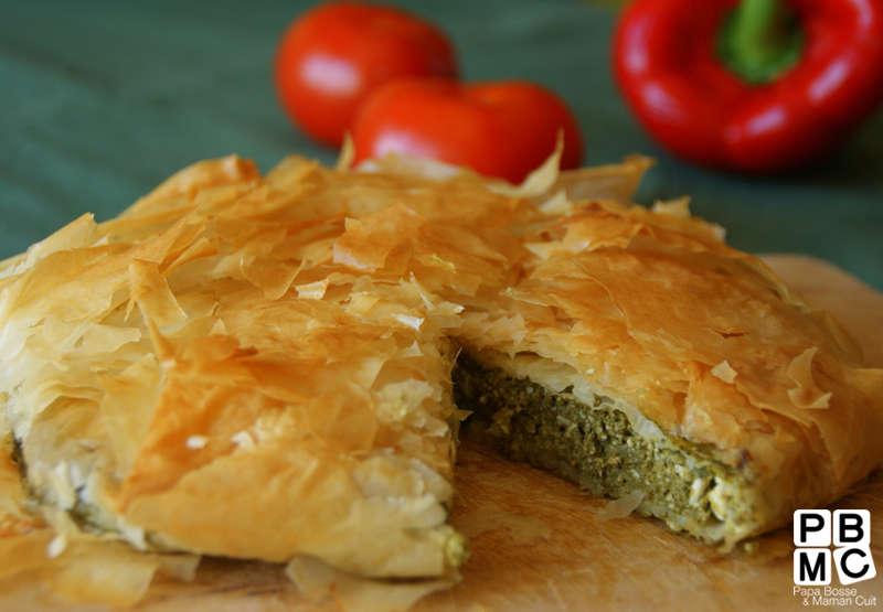 Tourte Filo aux Epinards