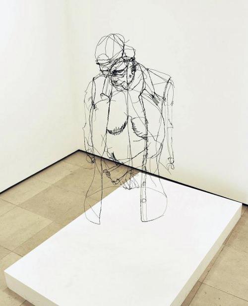 Sculpture ultra réaliste en fil de fer par David Oliveira Sculpture ultra réaliste en fil de fer par David Oliveira