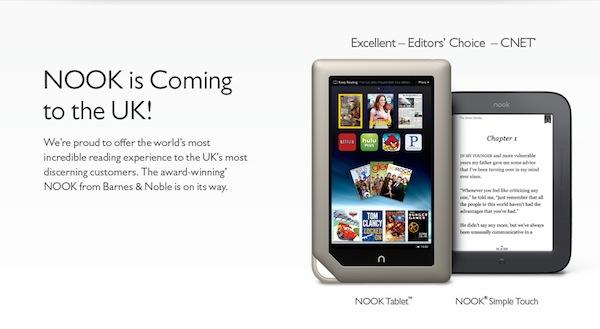 Barnes&Noble; : le Nook au Royaume-Uni en octobre