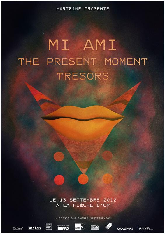 AFFICHEhartzine HARTZINE @La Flèche d’Or : MI AMI + THE PRESENT MOMENT + TRESORS