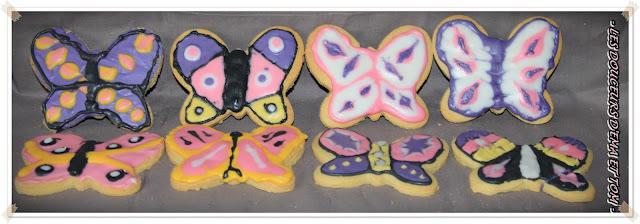 Déco biscuits papillons et fleurs