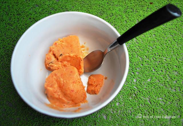 Glace abricots basilic Glace abricots basilic