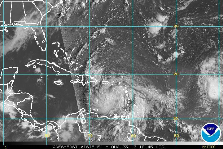 Après la Guadeloupe et les Leewards le Cyclone Isaac s’oriente maintenant vers Haïti, Cuba et la Floride !
