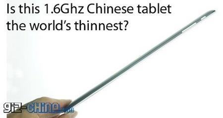 rockchip-tablet La tablette tactile la plus mince est-elle chinoise ?
