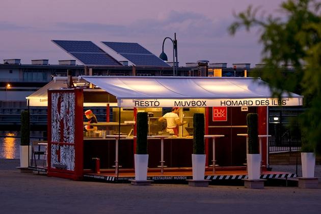 Müvbox, un restaurant dans un container par Sid Lee Architects, à Montréal - Architecture