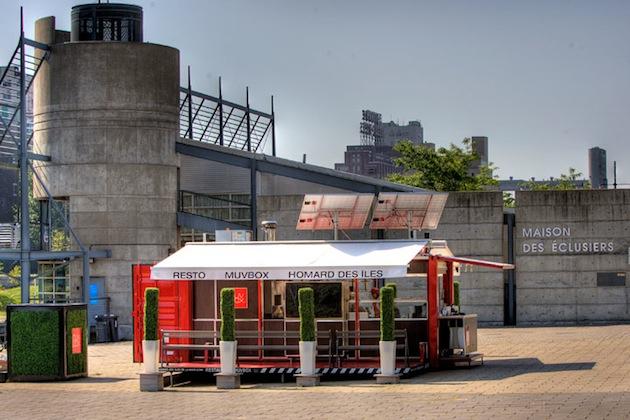 Müvbox, un restaurant dans un container par Sid Lee Architects, à Montréal - Architecture