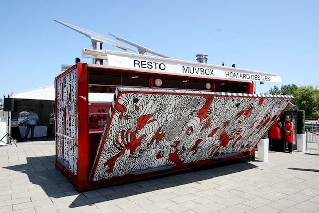 Müvbox, un restaurant dans un container par Sid Lee Architects, à Montréal - Architecture