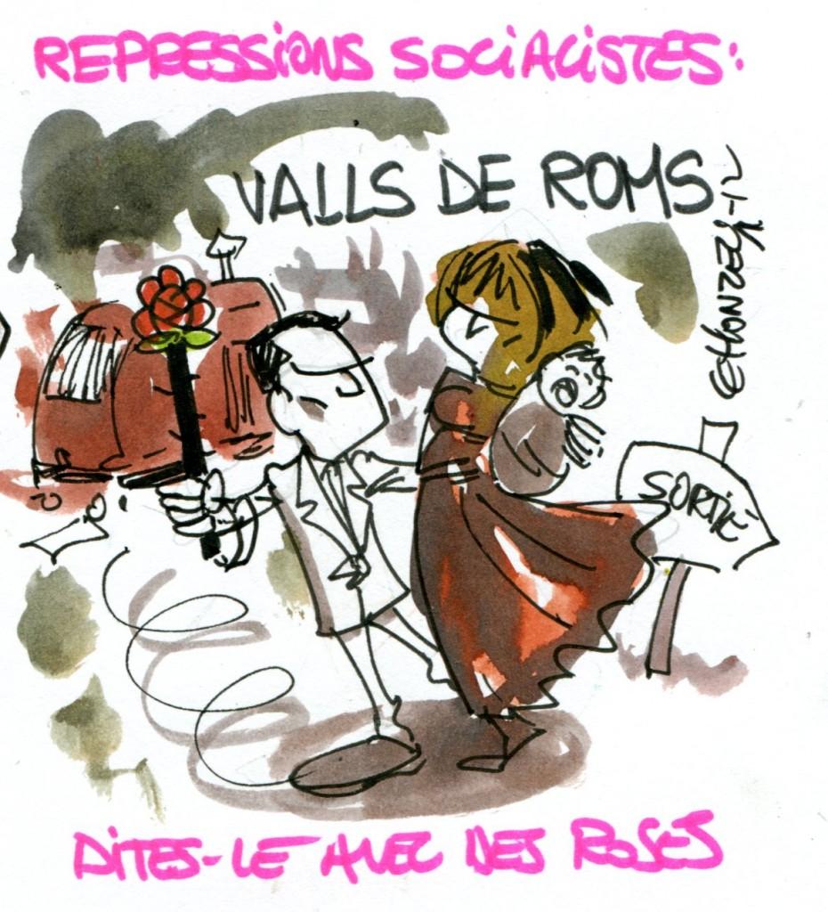 Valls, Mikkiche ou Hortefeux, tous les chemins malmènent les Roms