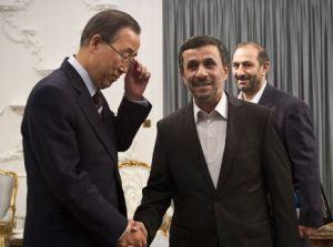 Ban-Ki-moon et Mahmoud Ahmadinejad