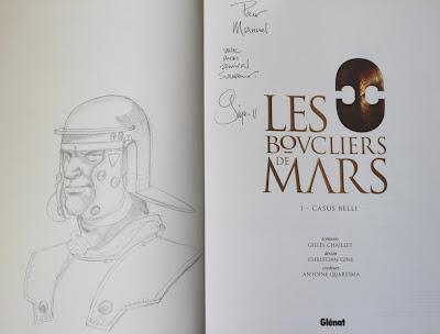 Dédicace BD : Les Boucliers de Mars de Christian Gine et Gilles Chaillet