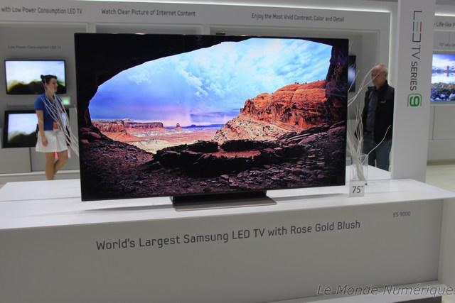IFA 2012 : TV 75 pouces LED chez Samsung avec des finitions très haut de gamme