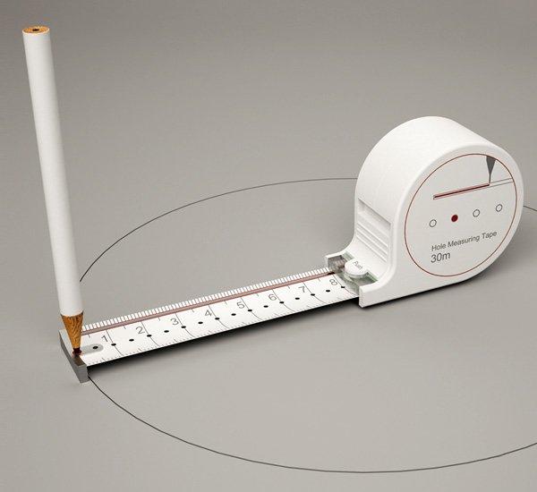 tape2 Hole measuring tape – Le mètre design