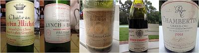 Vacance flemme oenologique : Chambertin, Lynch Bages, Corton Charlemagne