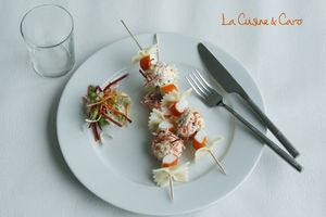 Les brochettes des p'tits marins aux bâtonnets Pleine Saveur Coraya brochettes_petits_marins_coraya