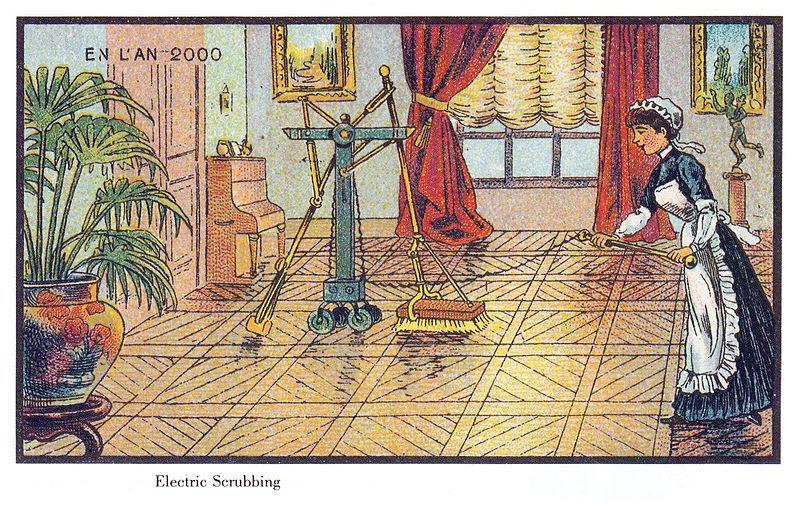 800px-France_in_XXI_Century._Electric_scrubbing Jean-Marc Côté : En l’An 2000