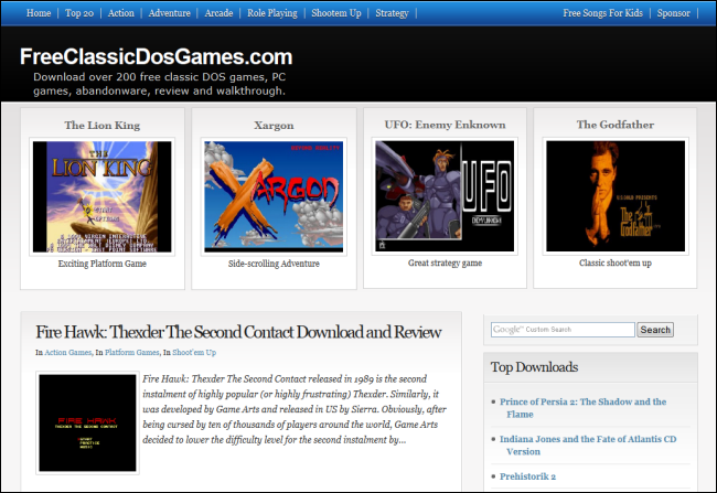 08_free_classic_arcade_games Les meilleurs sites Web pour télécharger et jouer aux anciens jeux-vidéo