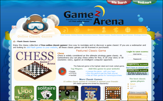 19_gamezarena Les meilleurs sites Web pour télécharger et jouer aux anciens jeux-vidéo