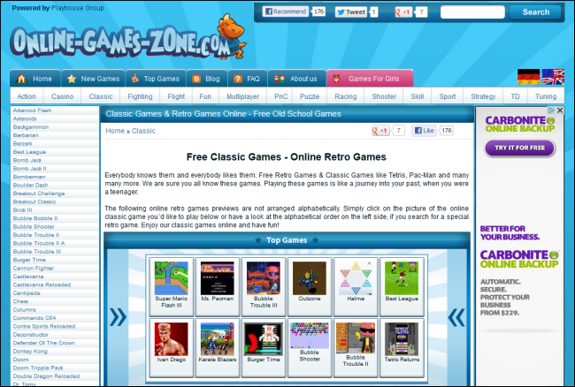 17_online_games_zone Les meilleurs sites Web pour télécharger et jouer aux anciens jeux-vidéo