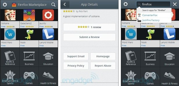 Capture Firefox OS se dévoile en quelques images
