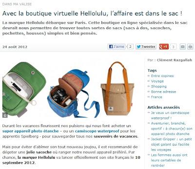Avec la boutique virtuelle Hellolulu, l’affaire est dans le sac ! Avec la boutique virtuelle Hellolulu, l’affaire est dans le sac !