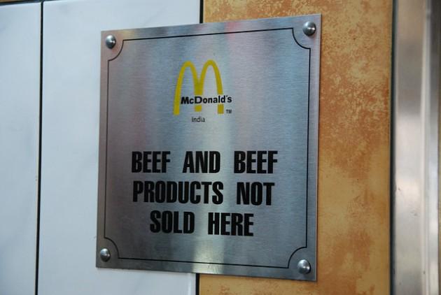 mcdonalds vegetarien pancarte